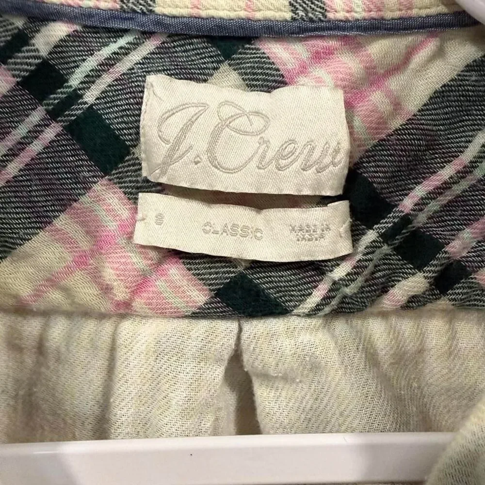 Jcrew Women's double Flannel Shirt